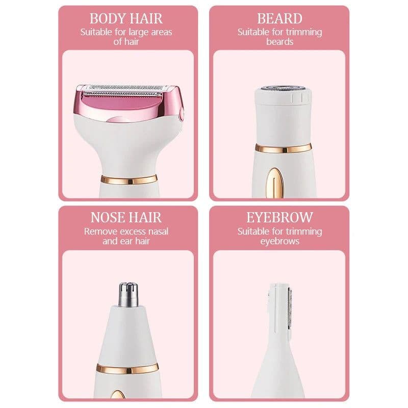 image-Female Hair Removal Device - Shaver Nose Hair Removal Device Underarm