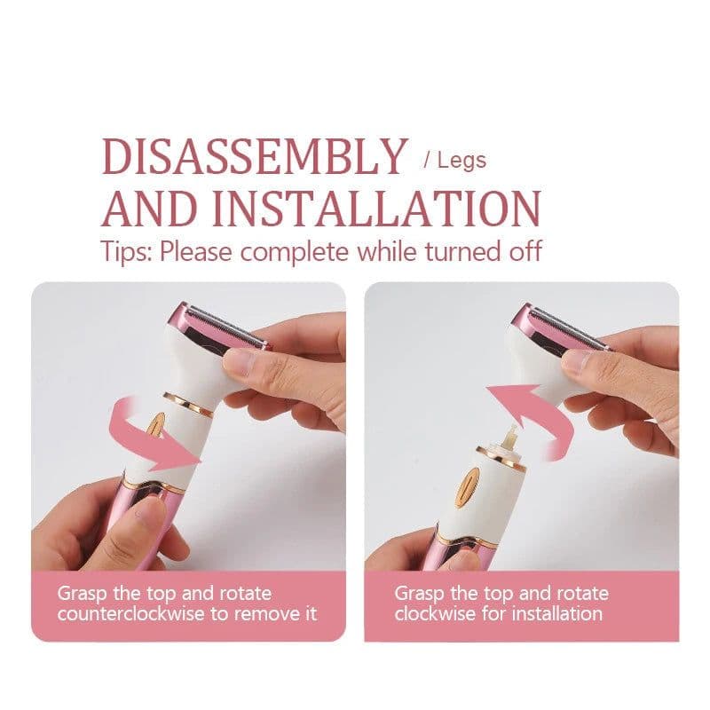 image-Female Hair Removal Device - Shaver Nose Hair Removal Device Underarm