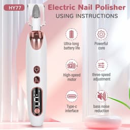 image-Professional Nail Repair Kit Electric Nail File Set Cordless Electric