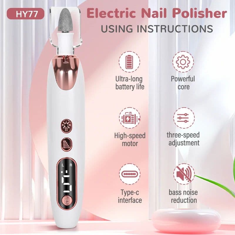 image-Professional Nail Repair Kit Electric Nail File Set Cordless Electric