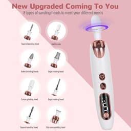 image-Professional Nail Repair Kit Electric Nail File Set Cordless Electric