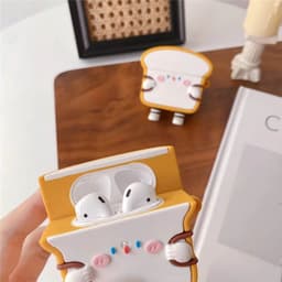 image-Funny Standing Cute Bacon Toast Protective Cover