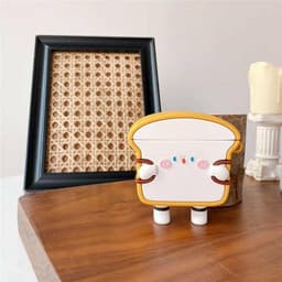 image-Funny Standing Cute Bacon Toast Protective Cover
