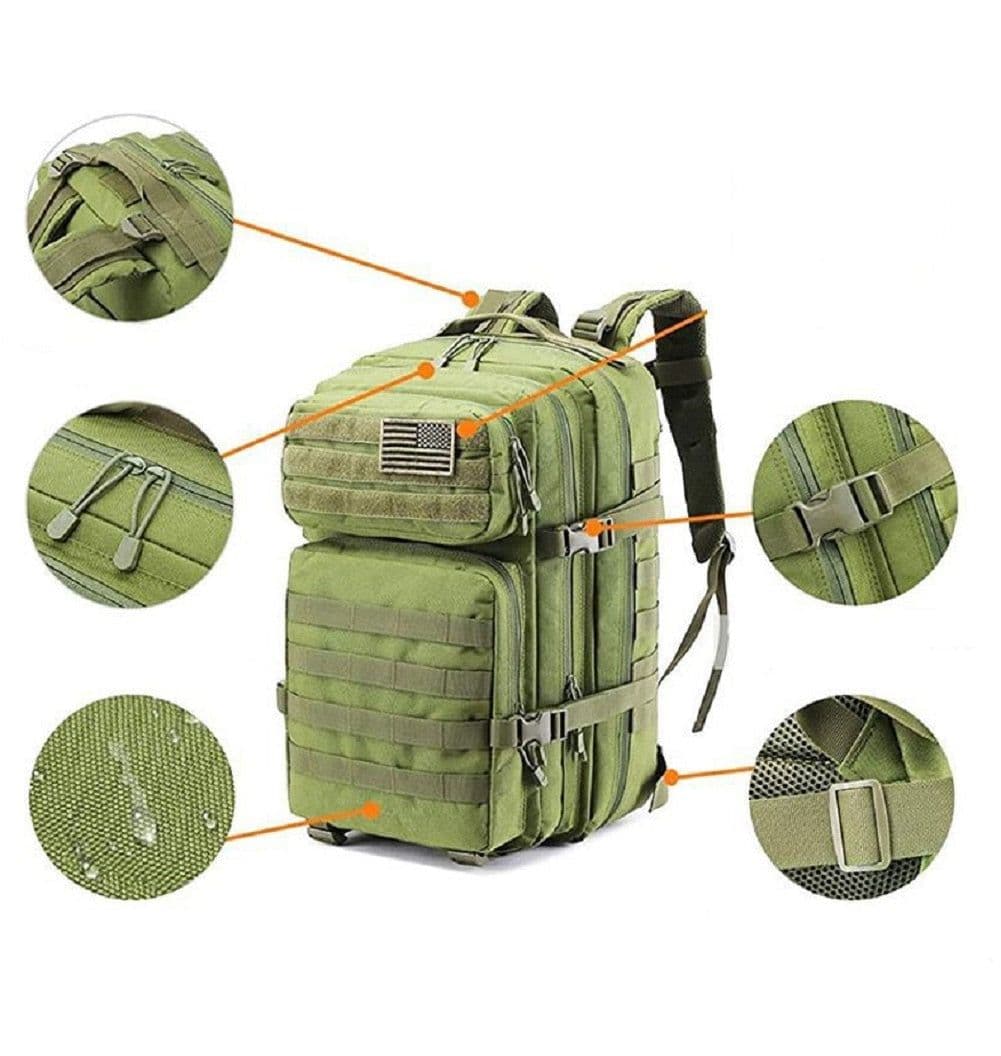 image-Army Military Tactical Backpack Large Hiking Backpacks Bags Business