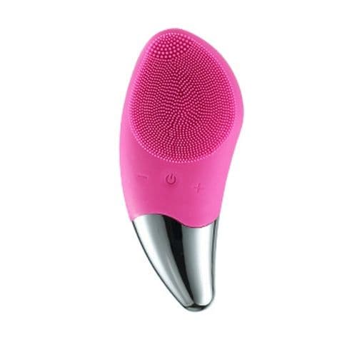 image-Mini Electric Facial Cleansing Brush Silicone Sonic Face Cleaner Deep