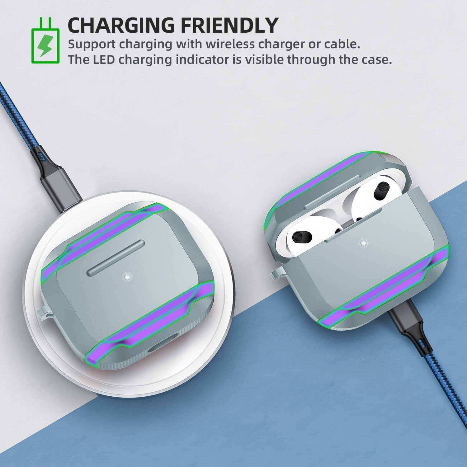 image-Metal Anti-drop Protective Shell For Bluetooth Earphones