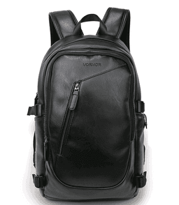 image-PU Casual Travel Laptop Backpack For Men And Women