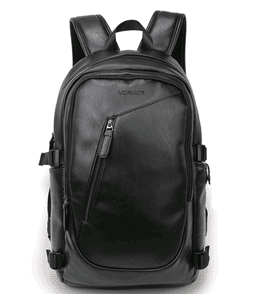 image-PU Casual Travel Laptop Backpack For Men And Women