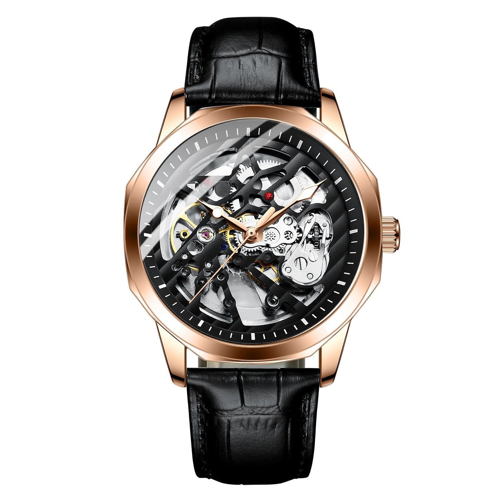 image-Mechanical Automatic Hollow Out Famous Watch For Men