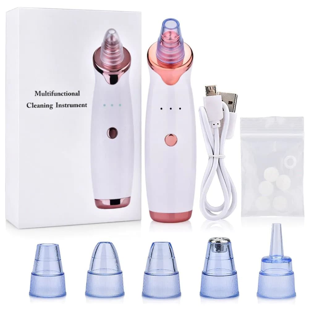 image-Facial Blackhead Remover Electric Acne Cleaner Blackhead Black Point