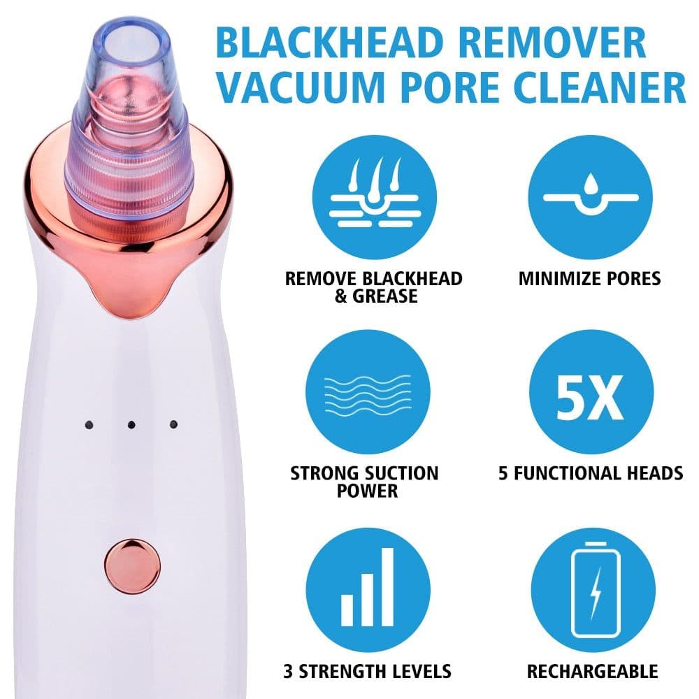 image-Facial Blackhead Remover Electric Acne Cleaner Blackhead Black Point