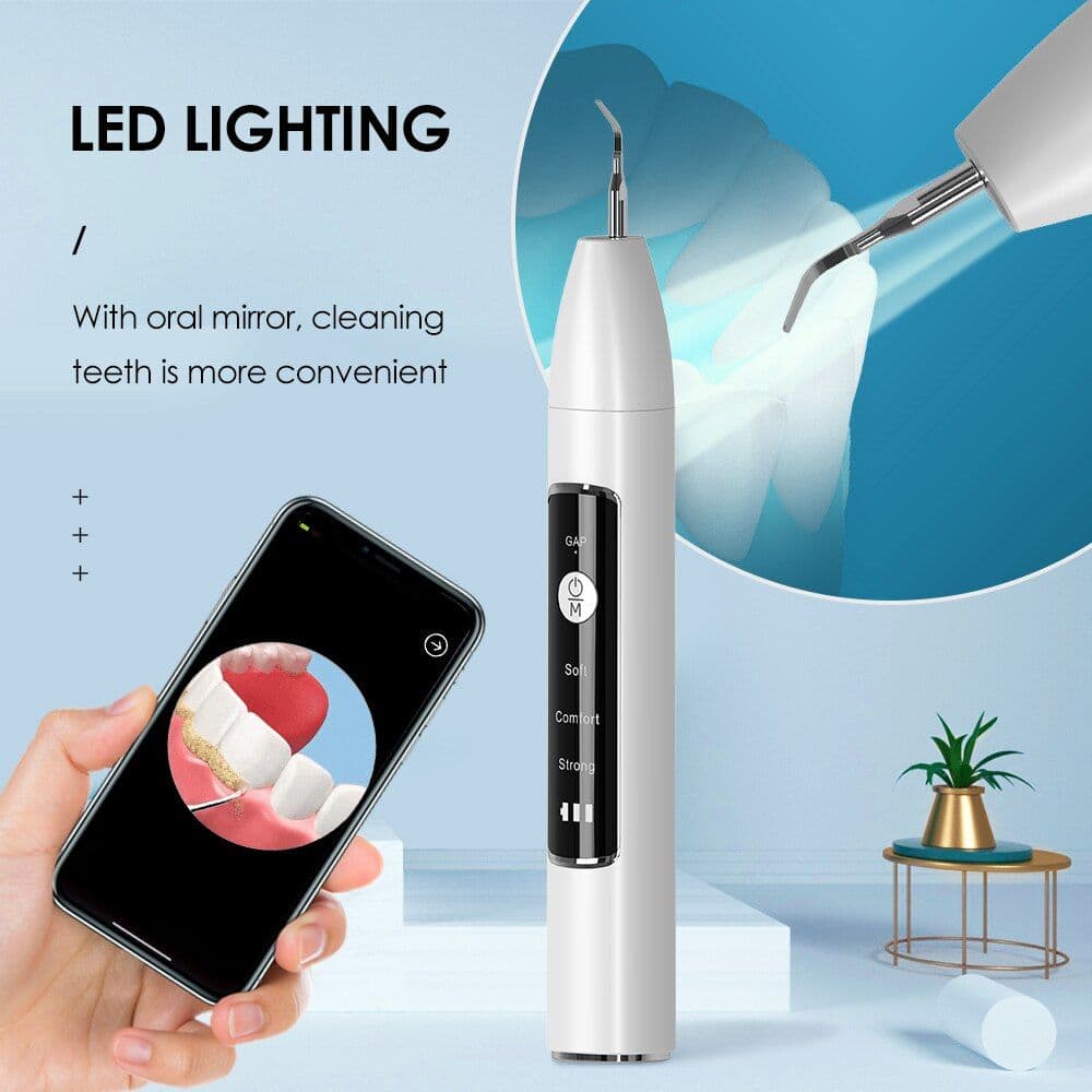 image-Electric Dental Tartar Scraper Ultrasonic Dental Scaler for Teeth