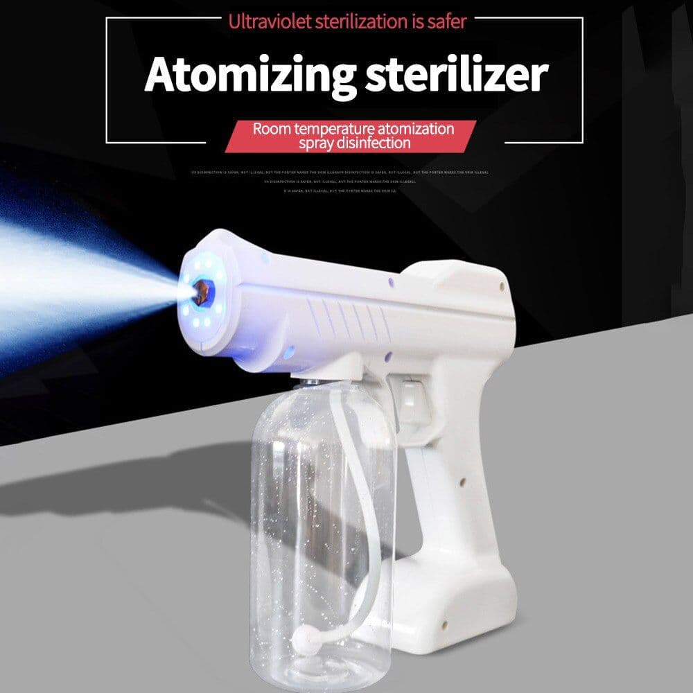 image-Electric Cordless Fogger 800ml Sprayer UV Atomization Disinfector Blue