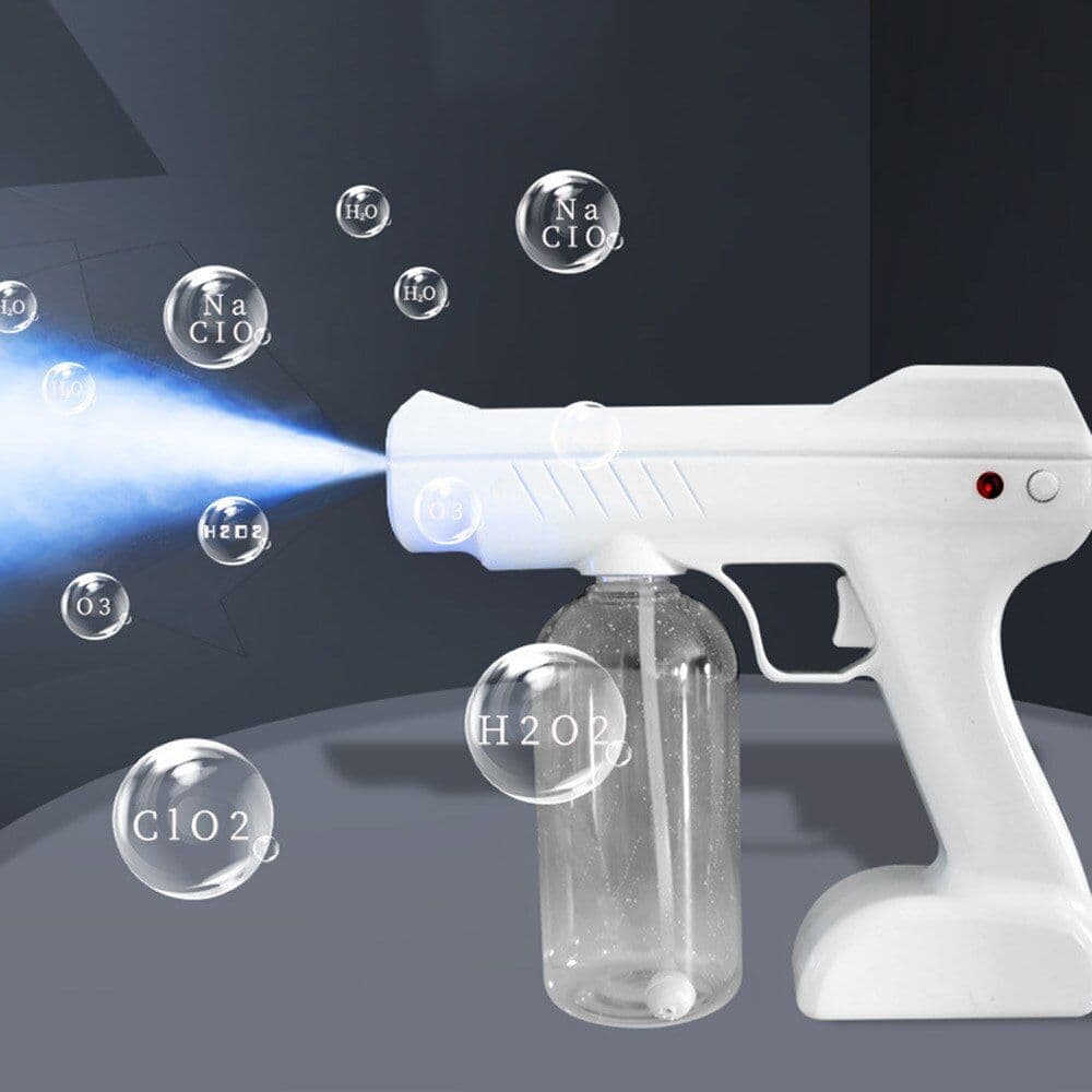 image-Electric Cordless Fogger 800ml Sprayer UV Atomization Disinfector Blue