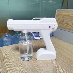 image-Electric Cordless Fogger 800ml Sprayer UV Atomization Disinfector Blue