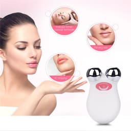 image-EMS Face Lifting Microcurrent Roller Massager Portable Anti Wrinkle