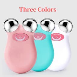 image-EMS Face Lifting Microcurrent Roller Massager Portable Anti Wrinkle