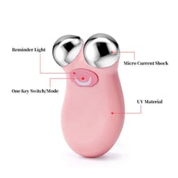 image-EMS Face Lifting Microcurrent Roller Massager Portable Anti Wrinkle