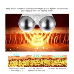 image-EMS Face Lifting Microcurrent Roller Massager Portable Anti Wrinkle