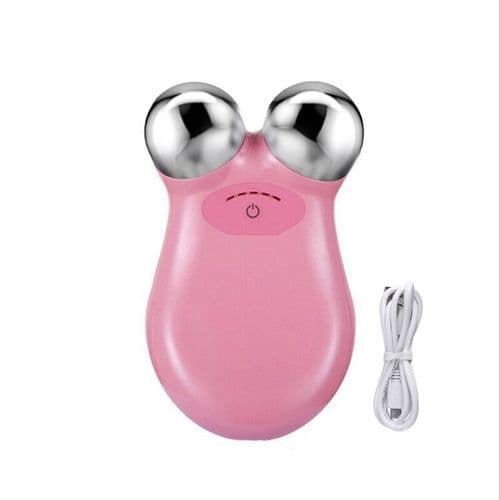 image-EMS Face Lifting Microcurrent Roller Massager Portable Anti Wrinkle