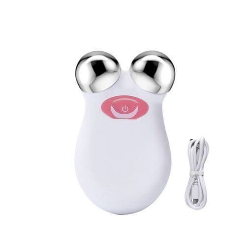 image-EMS Face Lifting Microcurrent Roller Massager Portable Anti Wrinkle