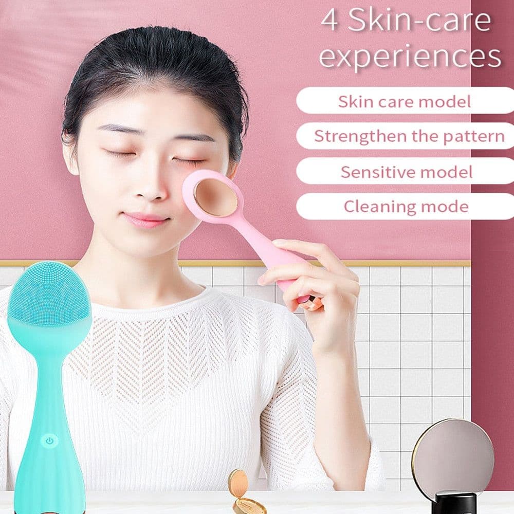 image-Facial Cleansing Brush Electric Sonic Face Brush For Makeup