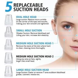 image-Electric Facial Blackhead Remover Vacuum Acne Spots Pore Black Dot