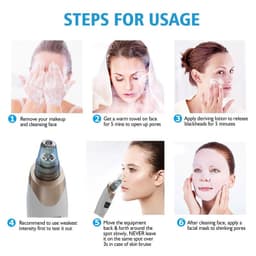 image-Electric Facial Blackhead Remover Vacuum Acne Spots Pore Black Dot