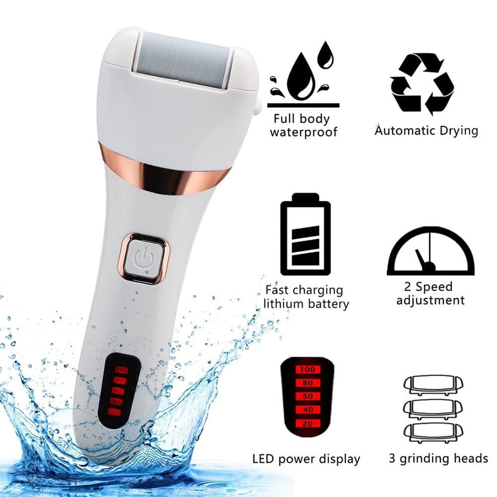 image-Electric Foot File Two-Speed Adjustment Pedicure Tools Dead Skin