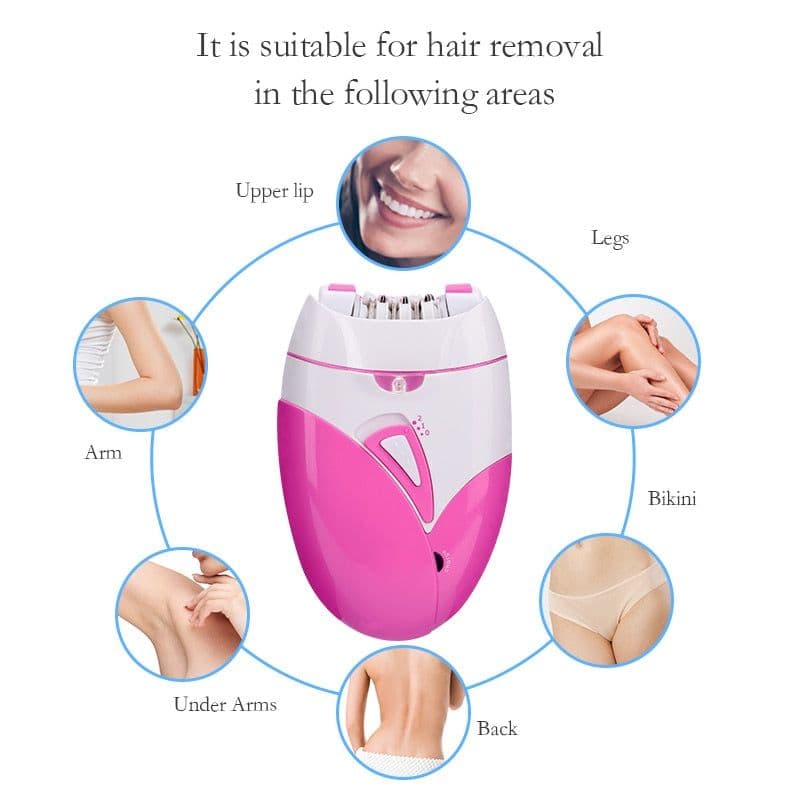 image-Electric Epilator USB Rechargeable Women Shaver Whole Body Available