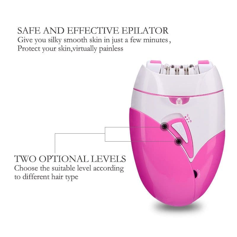 image-Electric Epilator USB Rechargeable Women Shaver Whole Body Available