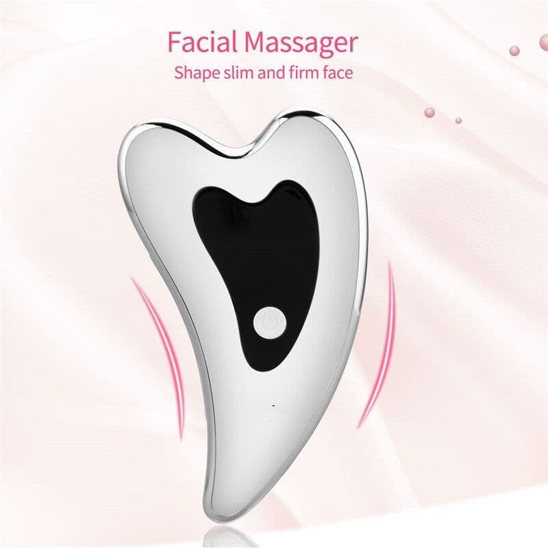 image-Micro-current Face Electric Guasha Massager Machine Facial Massage
