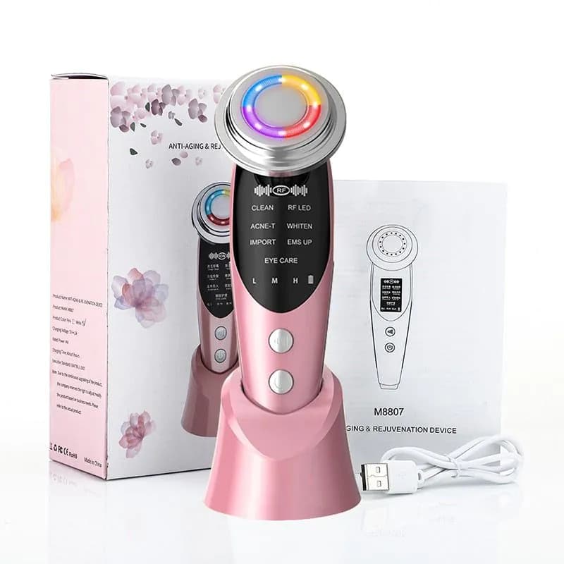 image-7 In 1 RF Face Massager Skin Rejuvenation Mesotherapy Facial Lifting