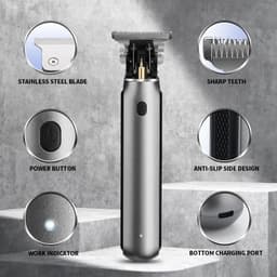 image-Cordless Electric Hair Clipper for Men Haircut Trimmer USB