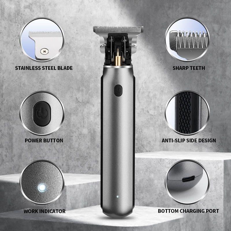 image-Cordless Electric Hair Clipper for Men Haircut Trimmer USB