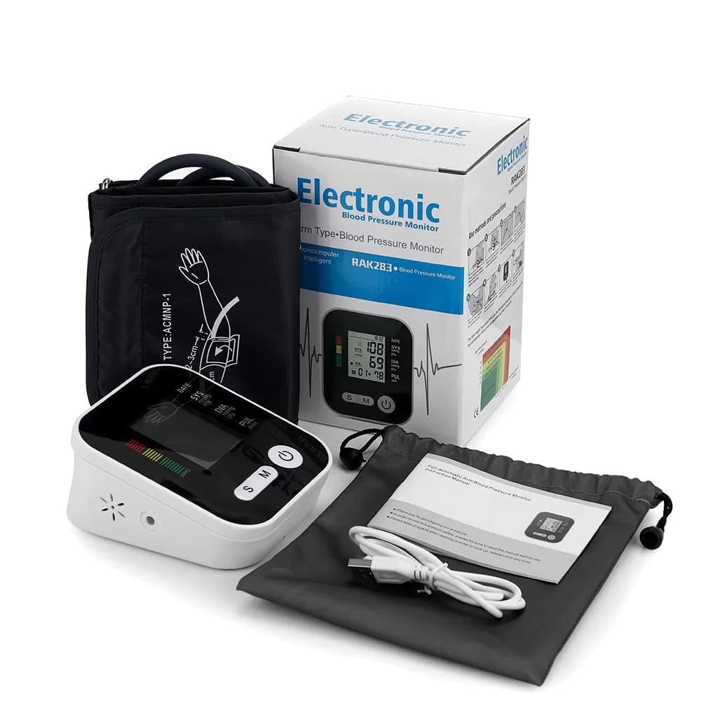 image-Automatic Digital Wrist Blood Pressure Monitor Sphygmomanometer