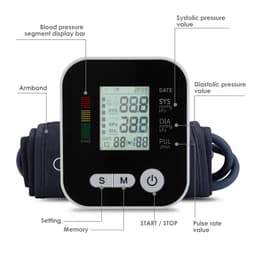 image-Automatic Digital Wrist Blood Pressure Monitor Sphygmomanometer