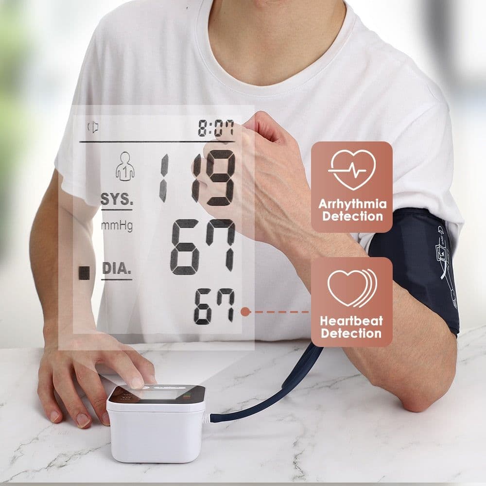 image-Automatic Digital Wrist Blood Pressure Monitor Sphygmomanometer