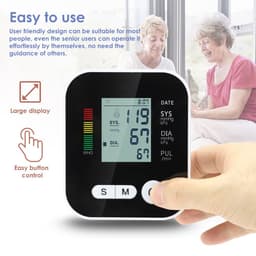 image-Automatic Digital Wrist Blood Pressure Monitor Sphygmomanometer