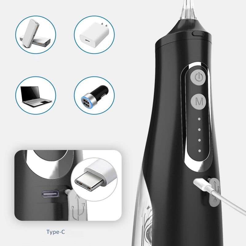 image-310ml Oral Irrigator Dental Portable Water Flosser USB Rechargeable 4