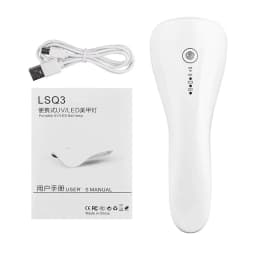 image-2 In 1 Mini Nail Eyelash Dryer 3 UV LED Lamp Timer Auto Sensor For