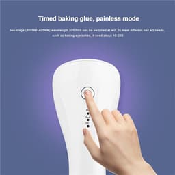 image-2 In 1 Mini Nail Eyelash Dryer 3 UV LED Lamp Timer Auto Sensor For
