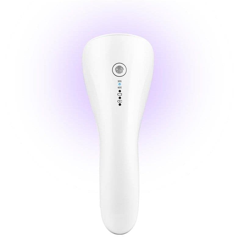 image-2 In 1 Mini Nail Eyelash Dryer 3 UV LED Lamp Timer Auto Sensor For