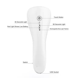 image-2 In 1 Mini Nail Eyelash Dryer 3 UV LED Lamp Timer Auto Sensor For