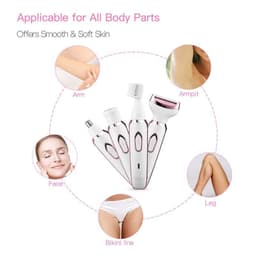 image-4 in 1 Electric Women Epilator Bikini Body Armpit Electric USB