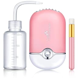 image-3 in 1 USB Air Conditioning Lash Fan Dryer Lash Shampoo Brushes Nose