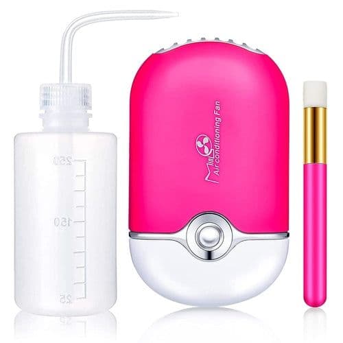 image-3 in 1 USB Air Conditioning Lash Fan Dryer Lash Shampoo Brushes Nose