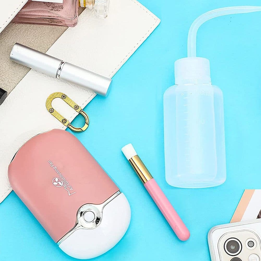 image-3 in 1 USB Air Conditioning Lash Fan Dryer Lash Shampoo Brushes Nose