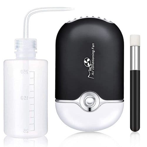 image-3 in 1 USB Air Conditioning Lash Fan Dryer Lash Shampoo Brushes Nose