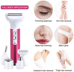 image-5 in 1 Women Epilator Female Eyebrow Trimmer Lady Shaver For Hair